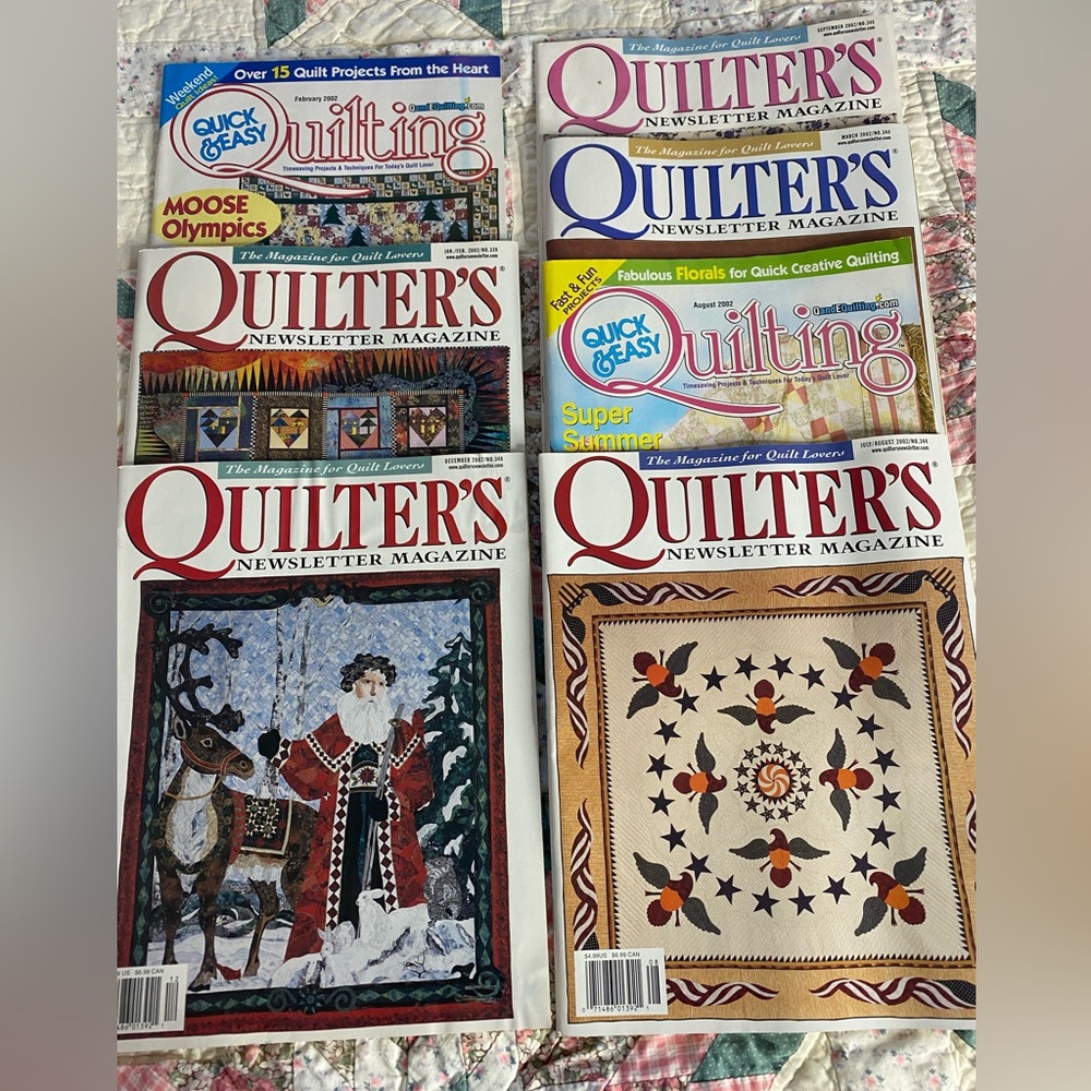 Quilters 2002 Magazine Lot (7 mags)